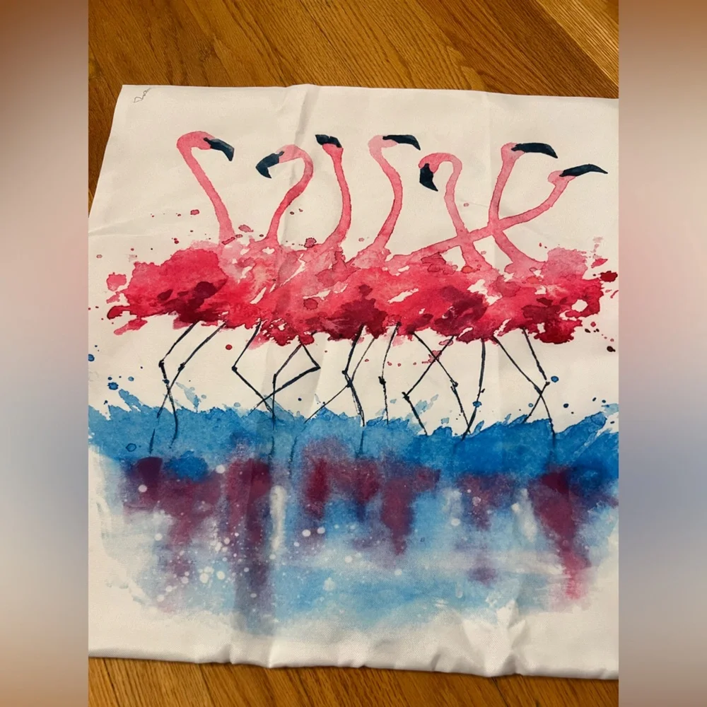 Flamingo Print Pillow Covers
